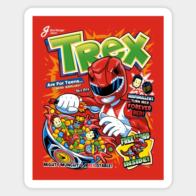 TRex Cereal Sticker by PrimePremne